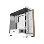 Darkflash DS900W Witte Mid-Tower Computer-behuizing, ATX, gehard glas, zonder ventilatoren