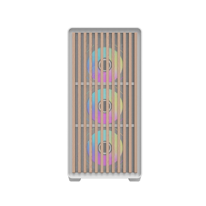 Darkflash DS900WD ATX mid-tower computerbehuizing (wit) met 4 ARGB-ventilatoren en zijpaneel van gehard glas