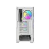 DARKFLASH DS900WS mid tower wit behuizing met 4 ARGB ventilatoren