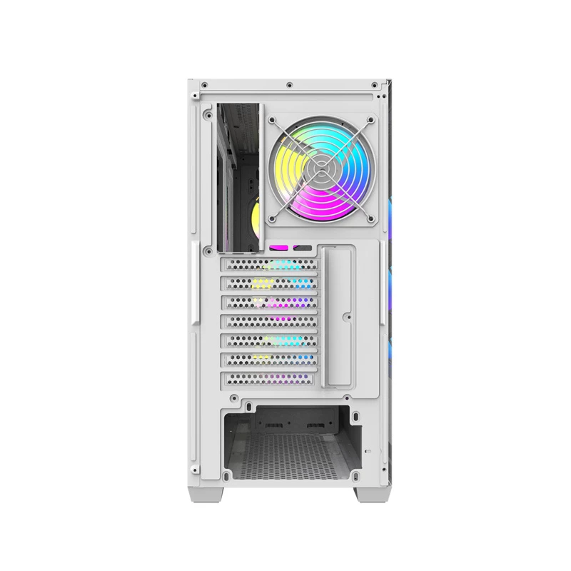 DARKFLASH DS900WS mid tower wit behuizing met 4 ARGB ventilatoren