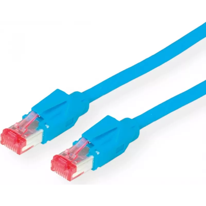 Dätwyler Cat 6 S/FTP LSZH-patchkabel, RJ-45 naar RJ-45, 3 m, blauw 21.05.0034