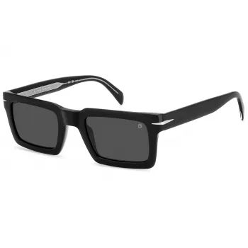 DAVID BECKHAM DB-7126-S-807 zonnebril voor heren - zwart montuur, grijze glazen, 51 mm