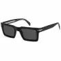DAVID BECKHAM DB-7126-S-807 zonnebril voor heren - zwart montuur, grijze glazen, 51 mm