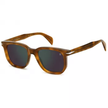 DAVID BECKHAM DB-7133-S-C9B rechthoekige zonnebril Havana bruin 52mm