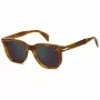 DAVID BECKHAM DB-7133-S-C9B rechthoekige zonnebril Havana bruin 52mm