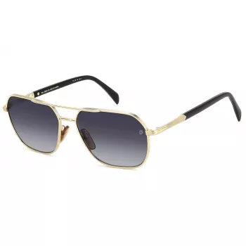 DAVID BECKHAM DB1128GSRHL herenzonnebril, grey Havana montuur, grijs getinte glazen, 59 mm