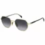 DAVID BECKHAM DB1162FSRHL heren vierkante acetaat zonnebril Havana groen 56/19/145