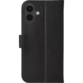 dbramante1928 Copenhagen flipcase voor mobiele telefoon - echt leer - zwart - voor Apple iPhone 16 Plus