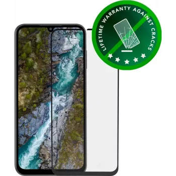 dbramante1928 eco-shield Schermbeschermer voor Samsung Galaxy A25 5G, zwarte rand