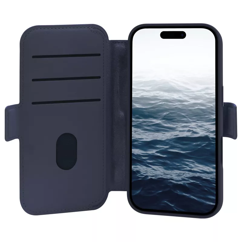dbramante1928 Lynge flipcase voor mobiele telefoon - MagSafe-compatibiliteit - Deep Water - voor Apple iPhone 17