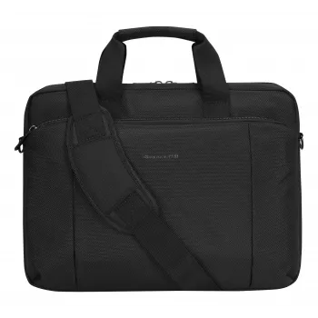 dbramante1928 Santa Monica laptop aktetas 14 inch zwart