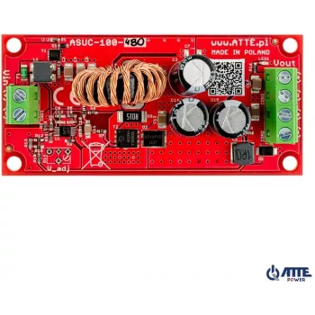 DC/DC-converter ATTE ASUC-100-480-OF 100W 48V ingang 12V uitgang DIN-rail