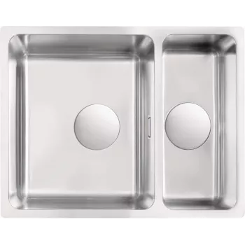 DEANTE 1.5-bowl onderbouw spoelbak van roestvrijstaal 780x480mm geborsteld