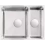 DEANTE 1.5-bowl onderbouw spoelbak van roestvrijstaal 780x480mm geborsteld