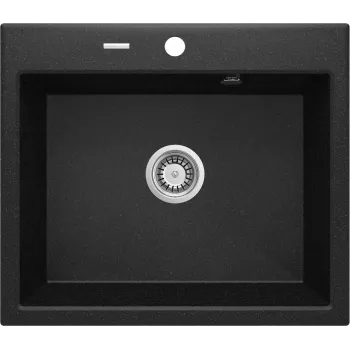 DEANTE 1-Bowl Granite Composite Keukenwasbak 780x440mm Zwart