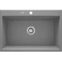 DEANTE 1-bowl graniet composiet gootsteen, zwart, 780x500mm, opbouw