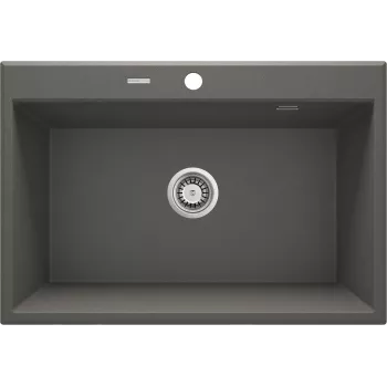DEANTE 1-bowl granieten composiet spoelbak met afdruipgedeelte - grafiet 780x435mm