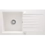 DEANTE 1-bowl granieten composiet spoelbak met geïntegreerde afdruipbak - onyx