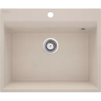 DEANTE 1-bowl granieten spoelbak zwart 620x440mm
