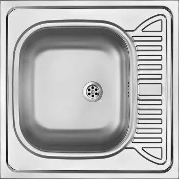 DEANTE 1-baks RVS spoelbak met afdruiprek - opbouwmontage - 780 x 435 mm