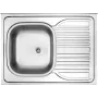 DEANTE 1-bowl RVS opbouw spoelbak met afdruipgedeelte rechts - 780x435 mm