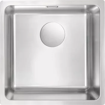 DEANTE 1-bowl stalen spoelbak Onyx Black 860x500 mm