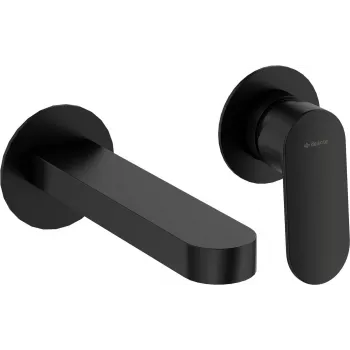 DEANTE 2-gats inbouw wastafelmengkraan mat zwart Arnika Nero