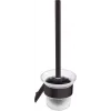 DEANTE ADI N711 wand-WC-borstelset met roestvrijstalen houder, zilver, mat