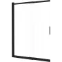 DEANTE Douchewand 100x140 cm Enkelvoudig blad Wandgemonteerd ESG Aluminium frame Mat Zwart