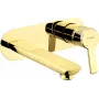 DEANTE BQA Z54L Inbouw-wastafel-eengreepsmengkraan, mat zwart, messing, eengreep, wandmontage