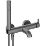 DEANTE BQS_D11M Badkraan met doucheset, chroom, wandmontage, eenhendelmengkraan, messing