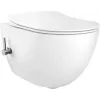 DEANTE CBP 6WPW Wandhangend bidet-WC met geïntegreerde mengkraan, wit, soft-close zitting