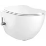 DEANTE CBP 6WPW Wandhangend bidet-WC met geïntegreerde mengkraan, wit, soft-close zitting