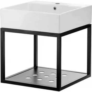 DEANTE CDTW6U5S wandhangende badkamermeubelset met wastafel 50x50 cm wit