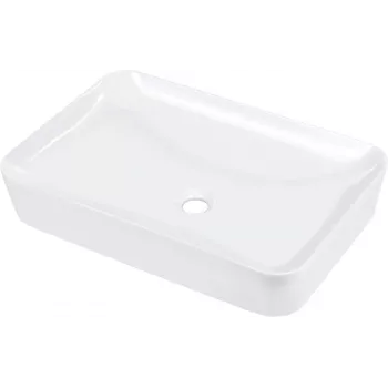 DEANTE keramische opbouwwastafel 60x40 cm wit glanzend