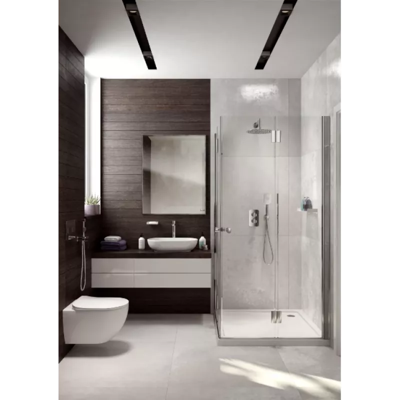 DEANTE inbouw-bidetmengkraan met bidetta-douche - mat zwart, Moza-serie