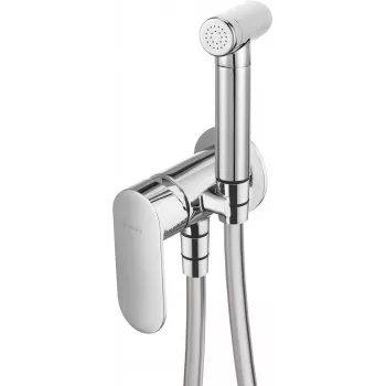DEANTE inbouw-bidetmengkraan met bidetta-douche - mat zwart, Moza-serie