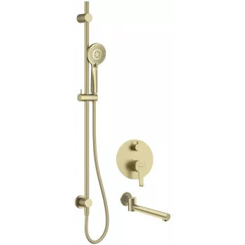 DEANTE inbouw doucheset met baduitloop Glamour mat zwart