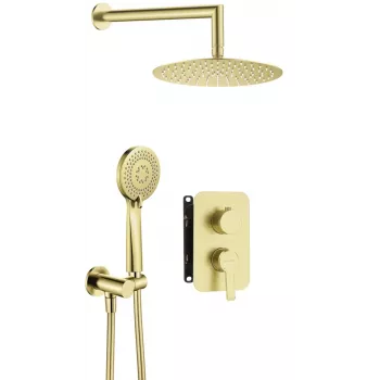 DEANTE inbouw doucheset met mengkraan BOX - chroom, ronde regendouchekop 250mm
