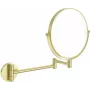 DEANTE make-upspiegel met beweegbare arm – dubbelzijdige LED-wandspiegel met 1x/3x vergroting, 360° draaibaar, IP44 spatwaterbescherming, gepolijst chroom