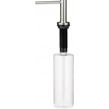DEANTE afwasmiddeldispenser met sponshouder, 380 ml, zwart