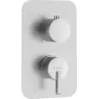 DEANTE buiten-element voor inbouw-mengkraan BOX - chroom, vierkante rozet, eenhendelmengkraan, keramische cartridge 35 mm