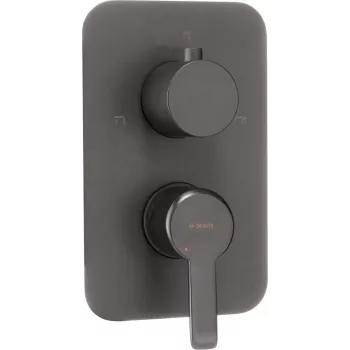 DEANTE buitenelement voor inbouw-mengkraan BOX - goud, wandmontage, eenhendelmengkraan, PVD-oppervlak