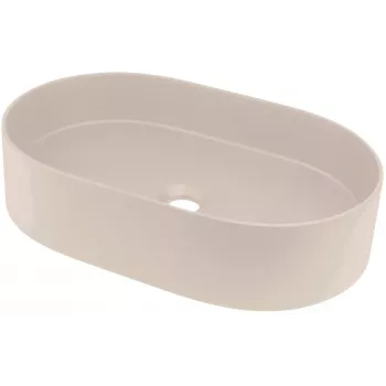 DEANTE graniet-composiet wastafel met afdruipgedeelte - beige - 780x435 mm