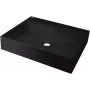 DEANTE graniet opbouwwastafel met kraangat - 500x400 mm grafietzwart