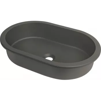 DEANTE granieten onderbouw- en inbouwwasbak grafiet 500x440mm