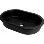 DEANTE Granite onderbouw-/inbouwwasbak Titanium Black 460x410 mm