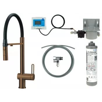 DEANTE Keukenkraan met waterfiltersysteem, flexibele uitloop