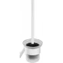 DEANTE Leman wand-WC-borstelset met RVS-houder, mat zilver