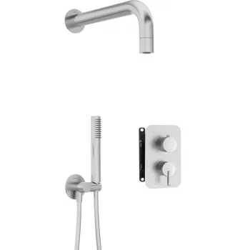 DEANTE Neo inbouw-douchset met mengkraan-BOX en handdouche, chroom, eenhendelmengkraan, messing